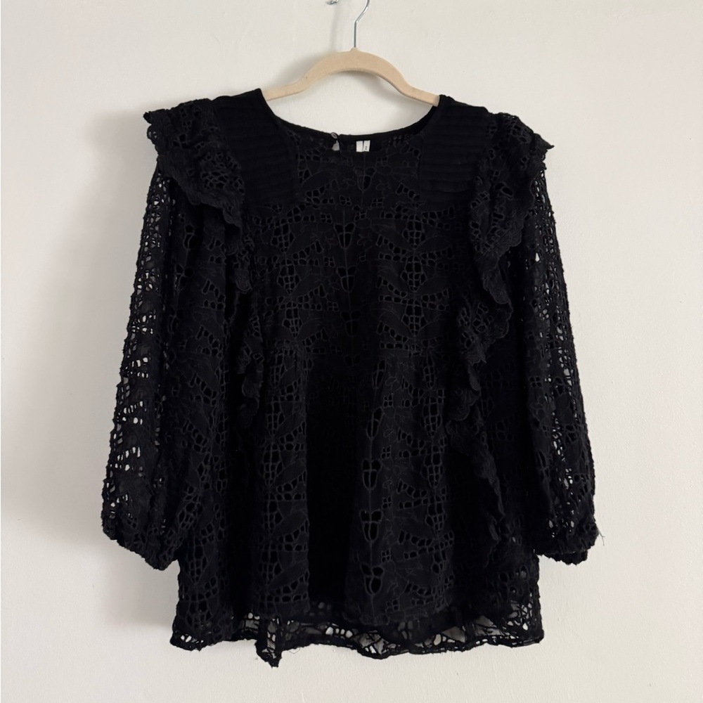 Anthropologie Eyelet Blouse